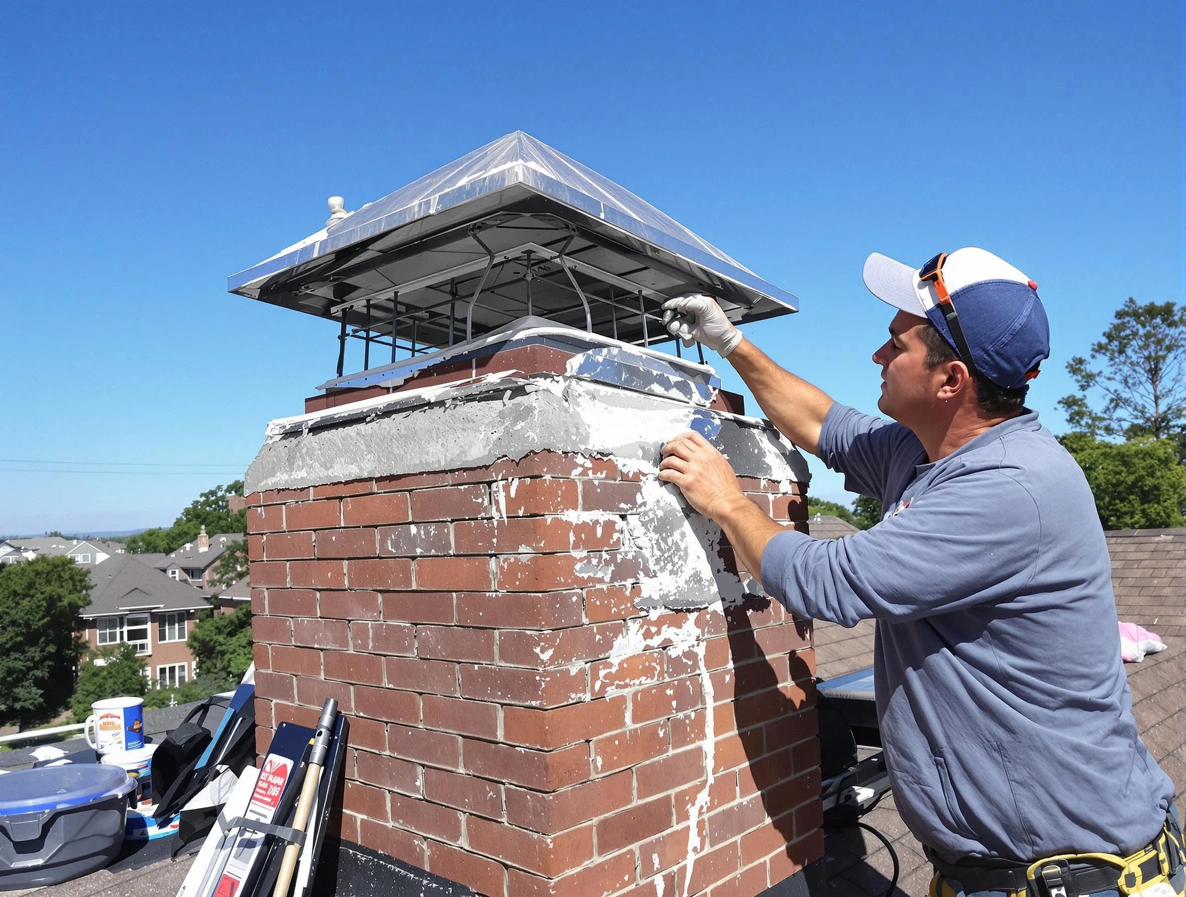 Chimney Crown Services service in Saugus, MA